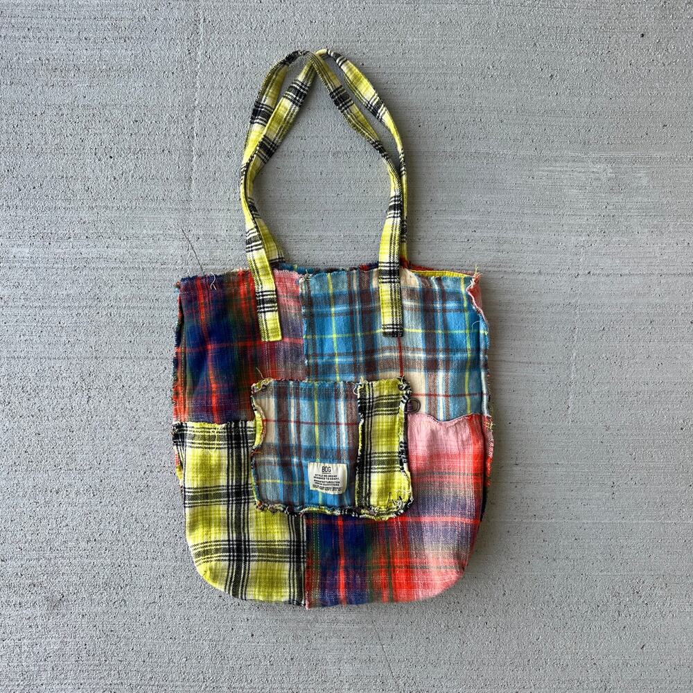 BDG Urban Outfitters Patchwork Flannel Tote Bag